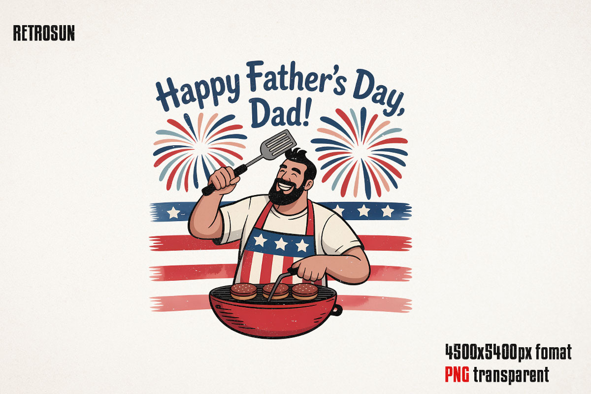 4th of July Father’s Day PNG Bundle, an Object Graphic by GlitterCraft (Photo 56 of 61)