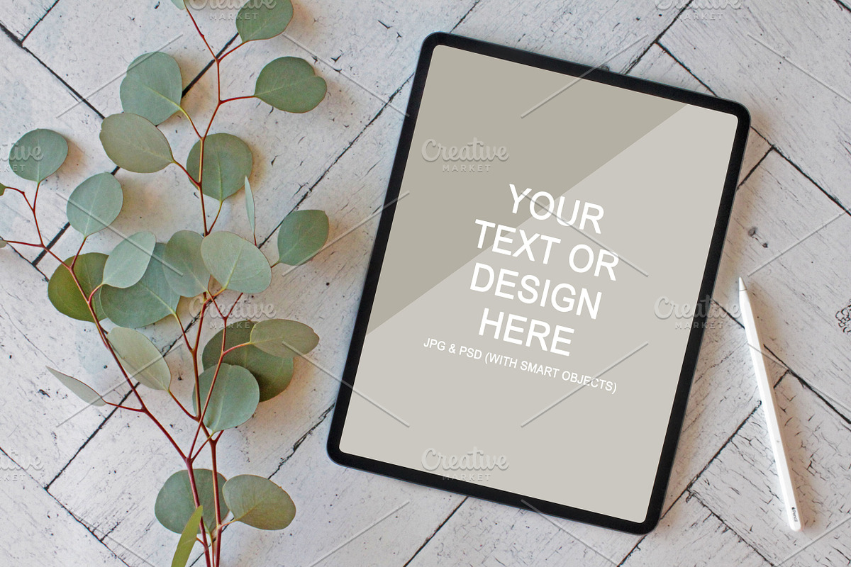 Eucalyptus iPad Mockup Bundle, an iPad Mockup by Allison Affourtit Mocks (Photo 2 of 6)