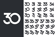 number 30 to 39 logo designs., a Branding & Logo Template by BARONSTD (Thumbnail 2 of 3)