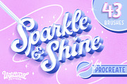 Sparkle & Shine Procreate Brushset, a Brush Add-On by Unfettered Letters (Thumbnail 1 of 7)