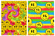 Trippy Smiley Seamless Pattern 2, a Pattern Graphic by Slavko Kahovsky (Thumbnail 3 of 7)