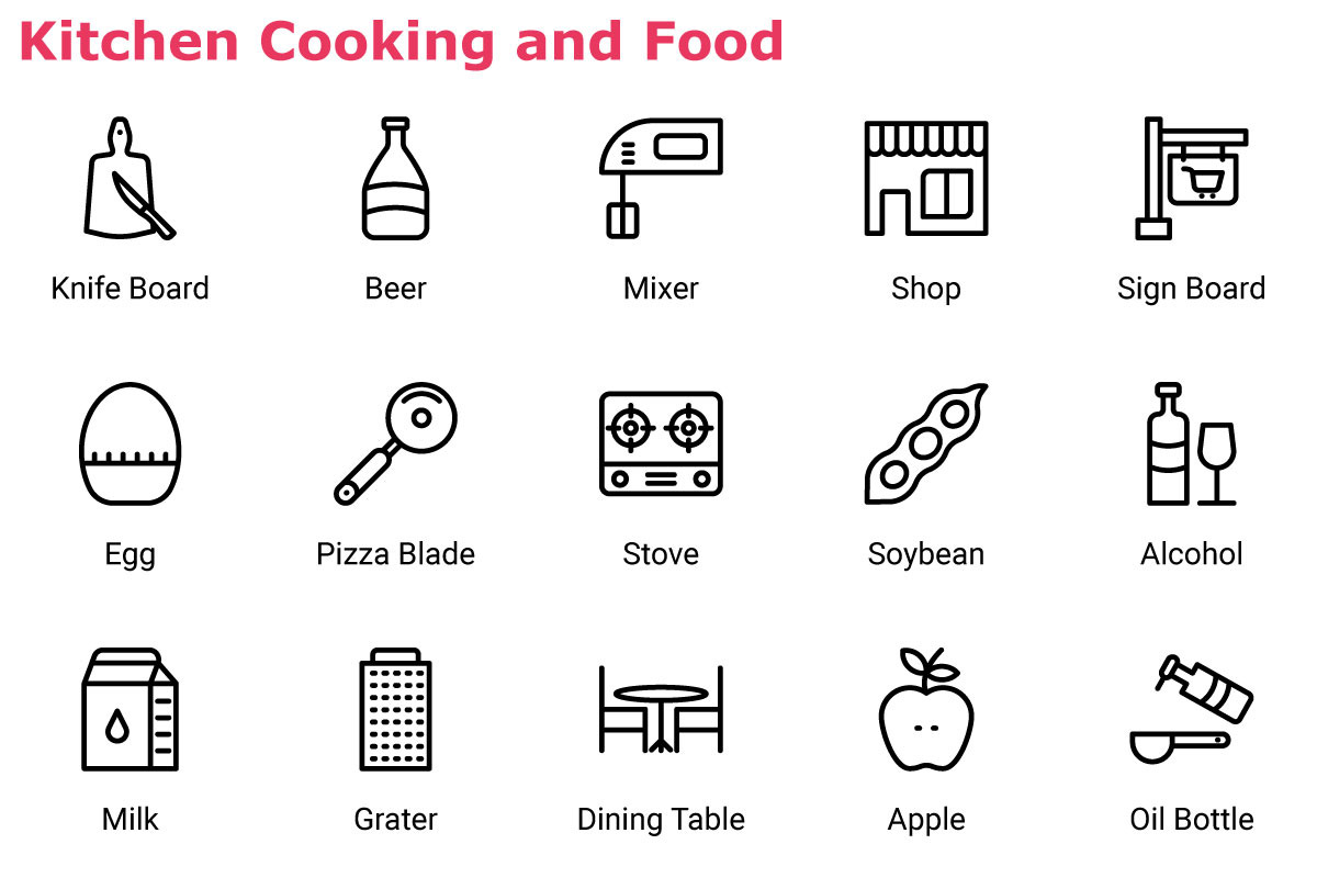 Kitchen Cooking and Food, an Outline Icon by Color Cubes (Photo 6 of 8)