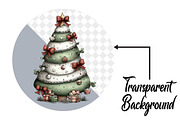 Christmas  Tree Clipart, an Illustration by Pixels.Craft (Thumbnail 2 of 6)