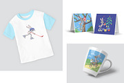 2028 Kids Calendar Rabbit & Bird, an Animal Illustration by Natali_Zhy (Thumbnail 7 of 7)