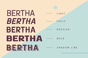 Bertha, a Sans Serif Font by Arterfak Project (Thumbnail 2 of 9)