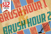 BRUSH HOUR 1&2 MEGA BUNDLE!, a Texture Graphic by Ed J Brown (Thumbnail 1 of 5)