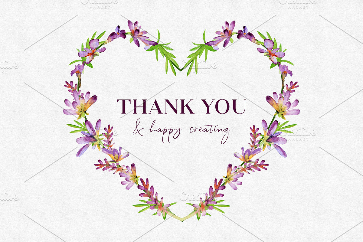 Lavender Watercolor Bundle, a Decorative Illustration by Olena Kovalova Design (Photo 11 of 11)