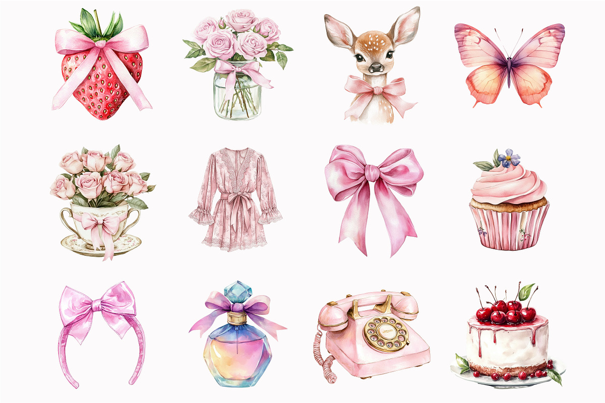 Coquette Clipart, an Illustration by Design Market (Photo 5 of 5)