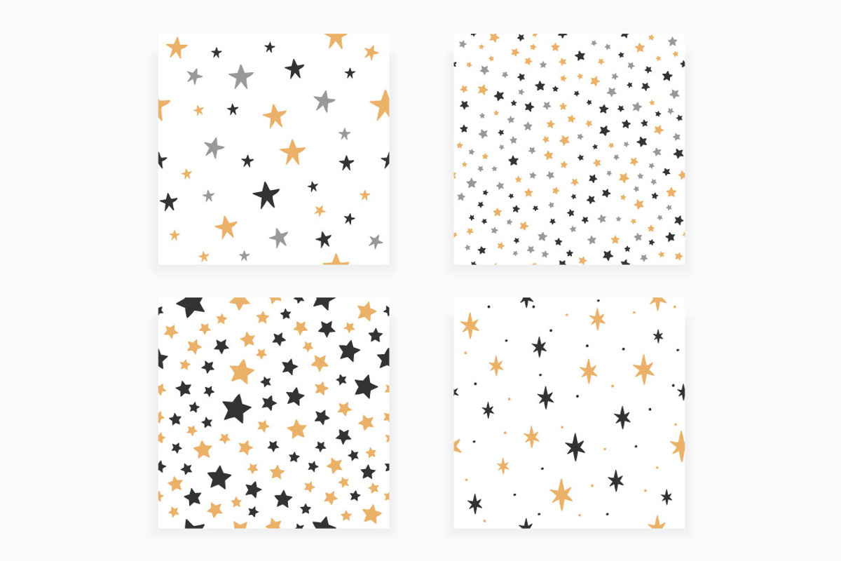 Stars Seamless Patterns, a Pattern Graphic by PixMarket (Photo 2 of 8)