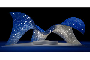 A metallic sculpture of abstract, an Abstract Photo by ZinetroN