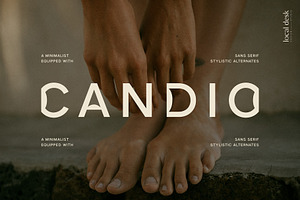 Candio – Cool Sans w. Unique Glyphs