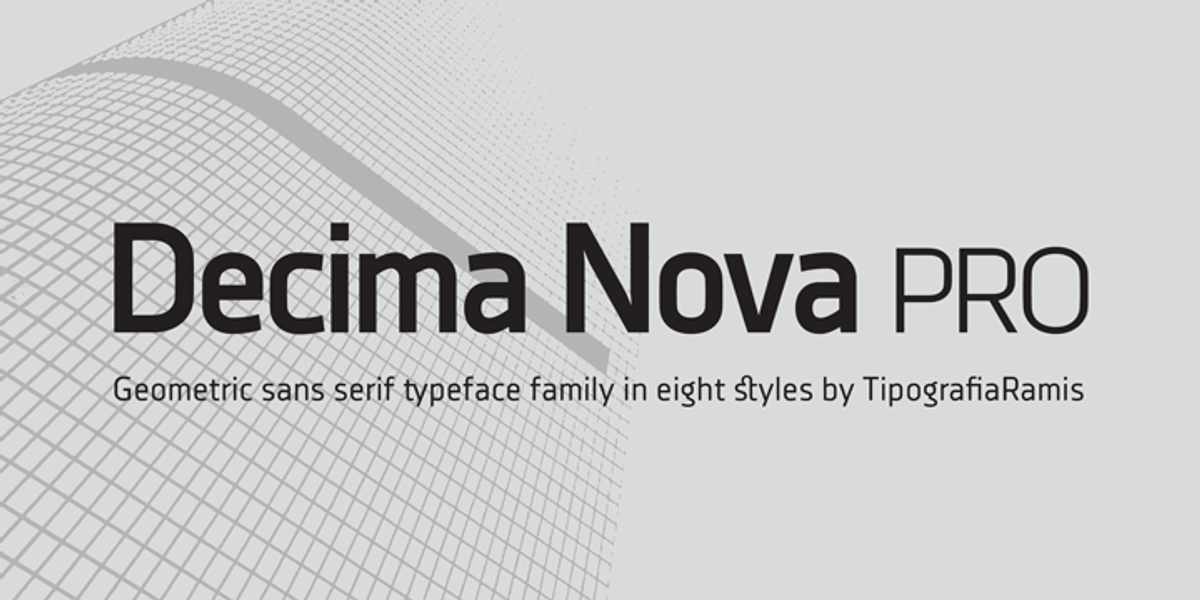 Decima Nova Pro, a Sans Serif Font by TipografiaRamis (Photo 1 of 4)