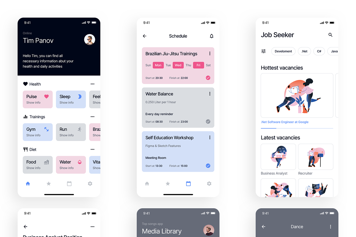 Spot iOS UI Kit, a Templates & Theme by Craftwork (Photo 5 of 5)
