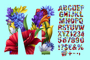 Flowers Wacomka Font, a Font by Handmadefont (Thumbnail 2 of 10)