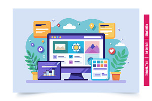 An illustration depicting a desktop, an Illustration by Tanuart