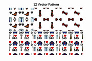 I Love Dad: Father's Day Patterns, a Pattern Graphic by Elatedowl (Thumbnail 3 of 11)