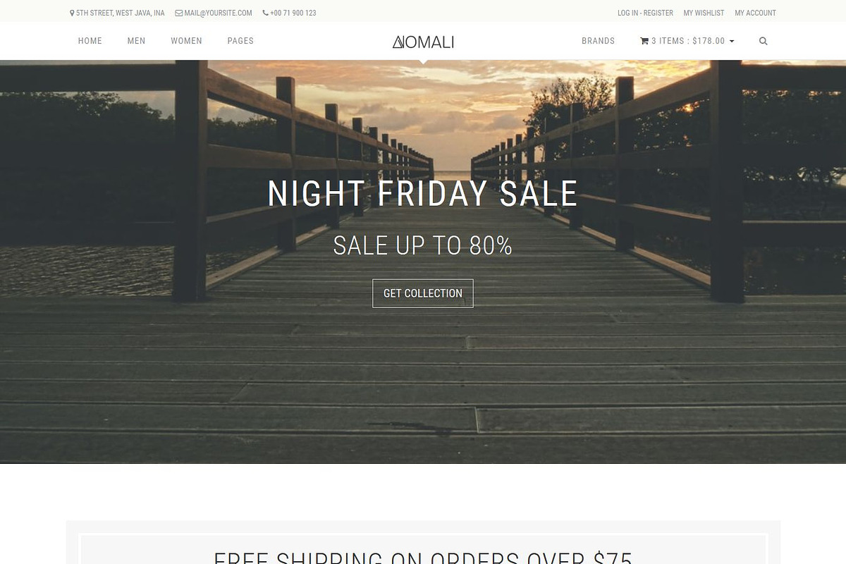Anomali - Responsive HTML Template, a Bootstrap Template by N_thirteen (Photo 1 of 2)