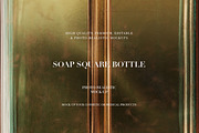 Amber  Glass Soap Pump Bottle Mockup, a Packaging Mockup by Zumrod (Thumbnail 5 of 10)