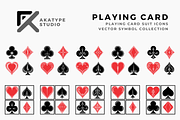 Playing Card Symbols Icon Vector, a Solid Icon by Akatype Studio (Thumbnail 1 of 3)