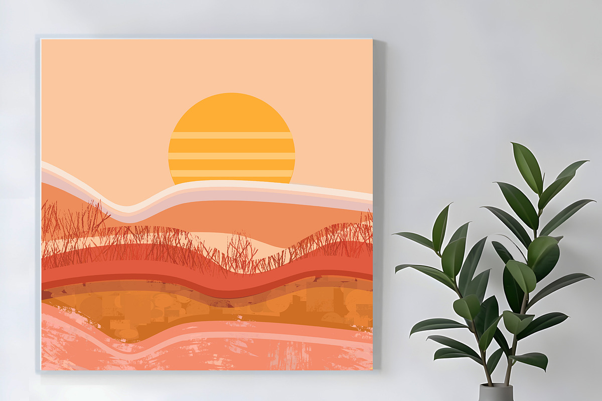Flamingo Sands Sunset, a Decorative Illustration by Sharon Schwalbe (Photo 3 of 7)