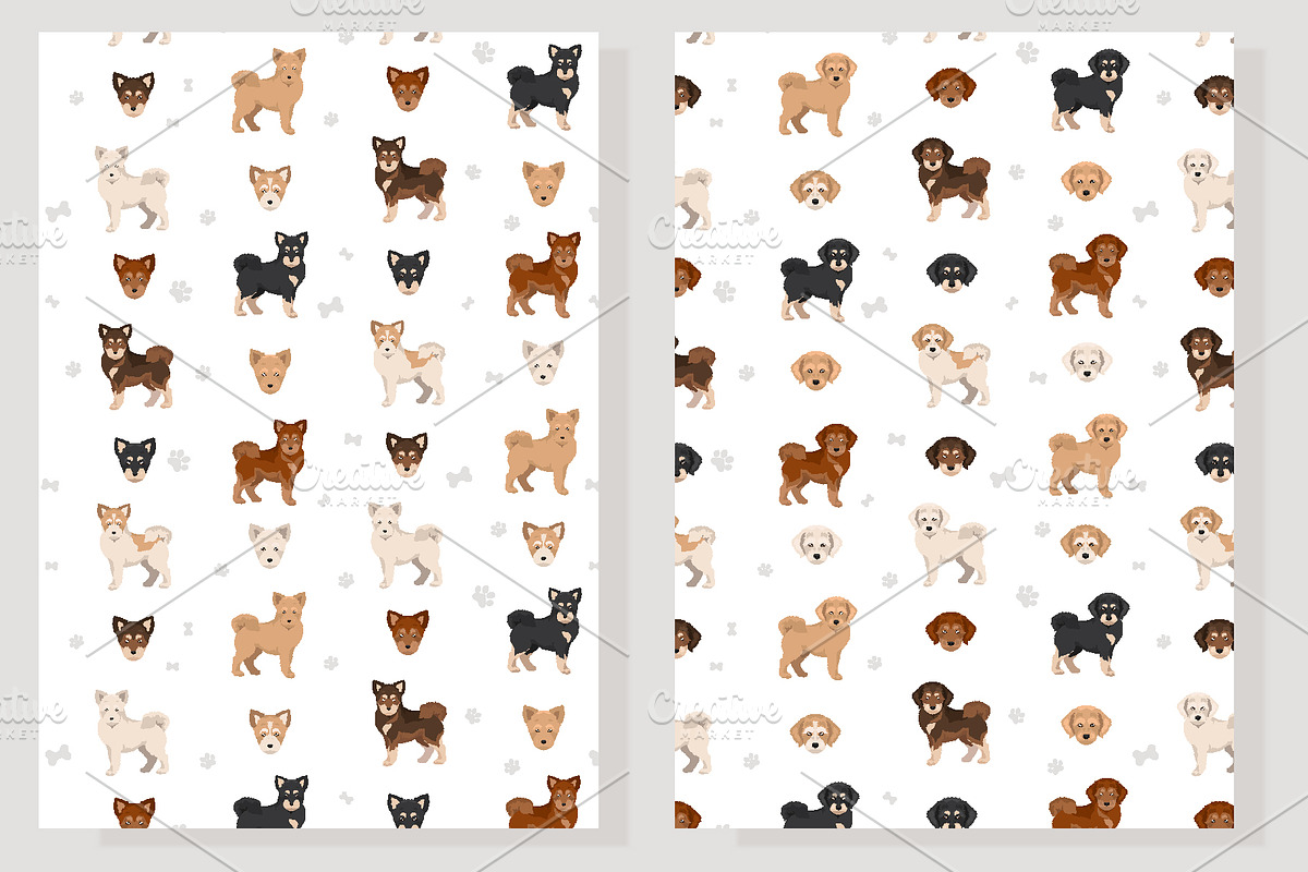 Shiba Poo (Shiba Inu Poodle mix), an Animal Illustration by pet design shop (Photo 5 of 5)