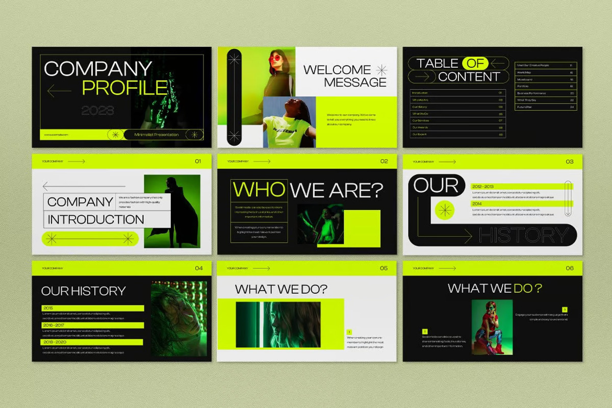 Greeneon Power Point Template, a Presentation Template by UInstrument (Photo 6 of 6)