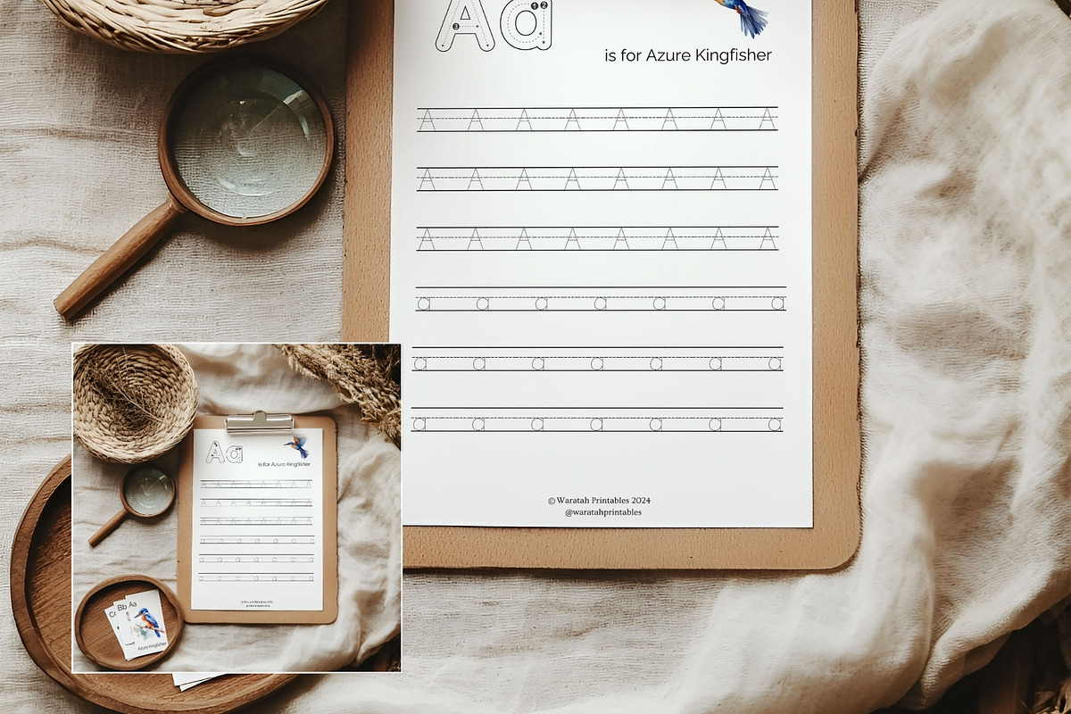 A4 Page & Flash Card Mockup PA-MO-01, a Books & Magazine Mockup by Callistemon Creative (Photo 3 of 6)