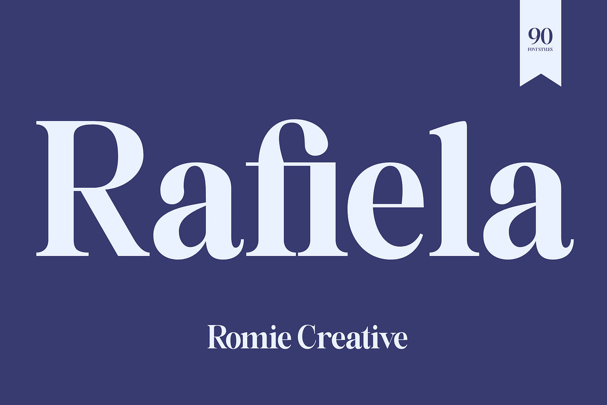 Rafiela, a Serif Font by Romiecreative (Photo 1 of 12)