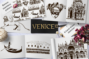 Set of Venice sketches