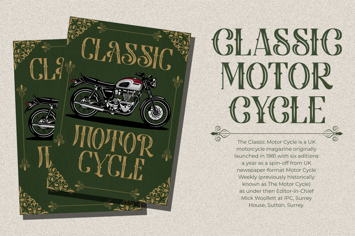 Vintage Binary - Display Typeface Fo, a Blackletter Font by PutraCetol Studio (Photo 3 of 12)