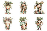 Whimsical easter carrot clipart, an Illustration by SinaCreation (Thumbnail 5 of 11)