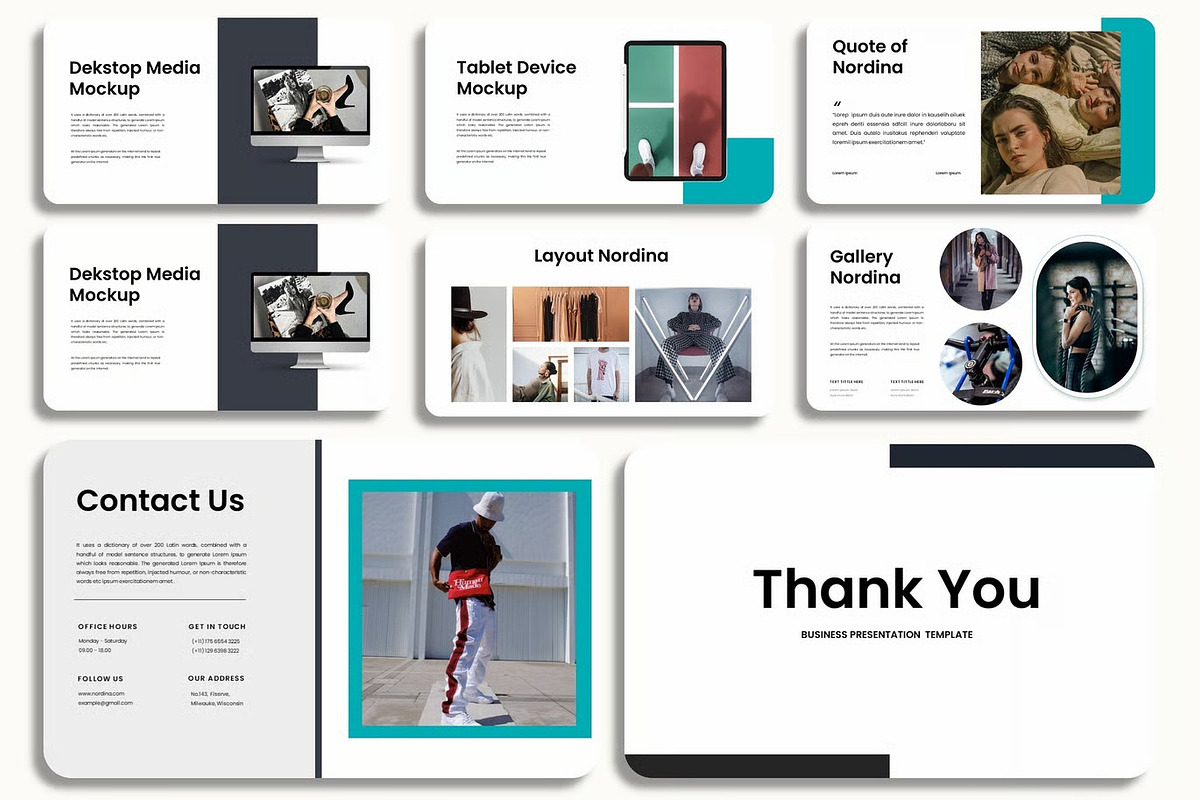 Nordina–Business PowerPoint Template, a Presentation Template by kreatifreya (Photo 5 of 5)
