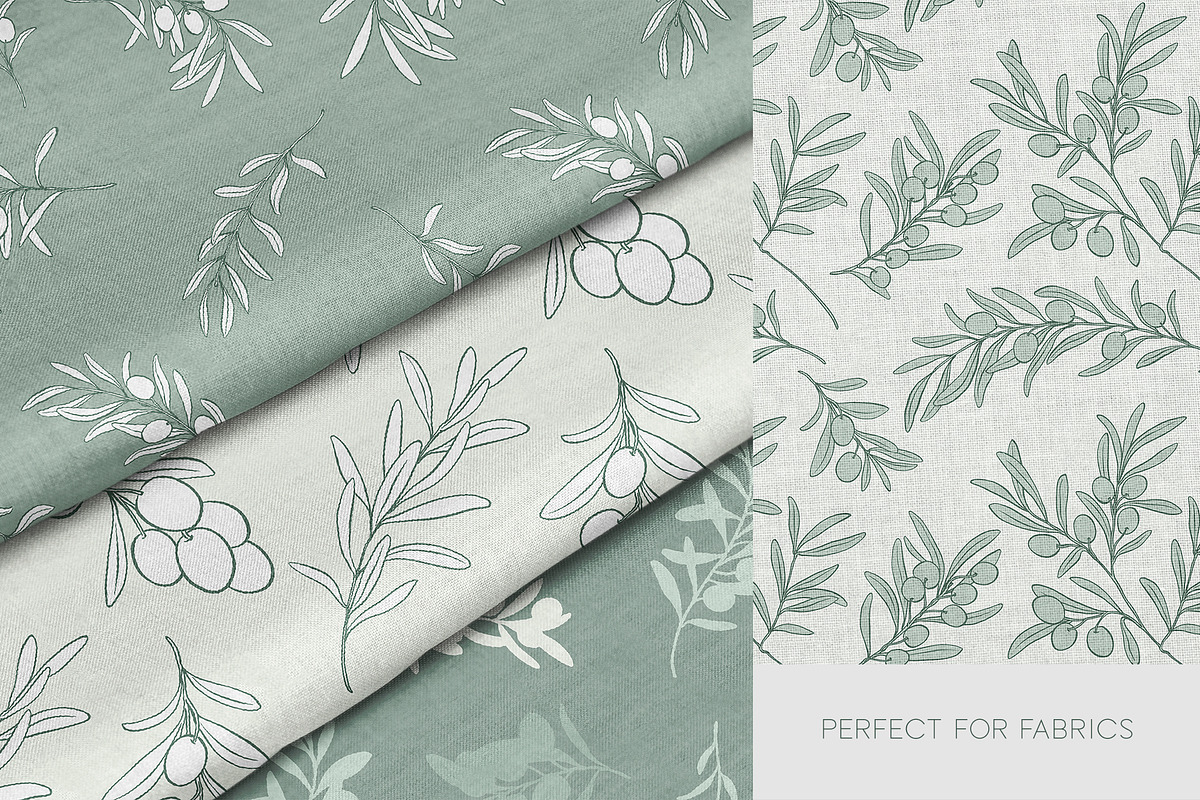 Line Art Olive Branches Clipart, an Object Graphic by ElenKoss (Photo 4 of 10)