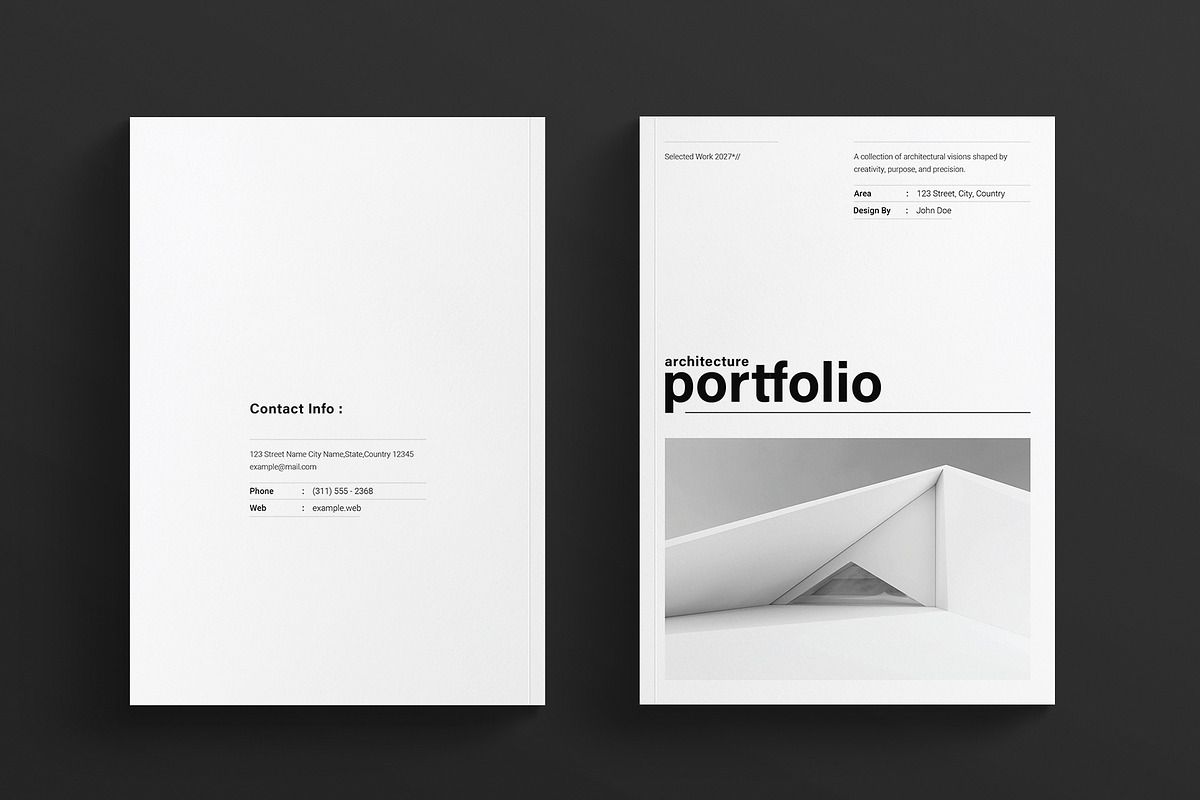 Architecture Portfolio Template, a Brochure Template by E-Type (Photo 7 of 7)