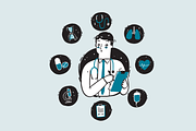 Hand-drawn Vector healthcare Set, a Healthcare Illustration by Huza Studio (Thumbnail 9 of 10)
