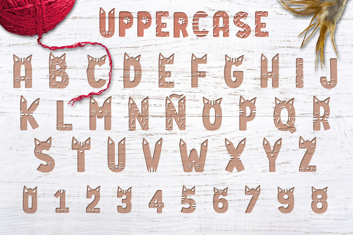 Cat Lady - Cat font, a Font by arausidp (Photo 2 of 10)