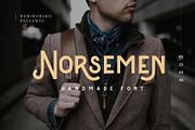 Norsemen - Handmade Font, a Font by rubirubiko (Thumbnail 1 of 9)