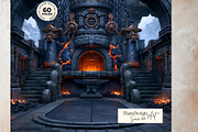 Crystal Beast Realms Backdrops, a Decorative Illustration by ThatsDesignArt (Thumbnail 8 of 15)