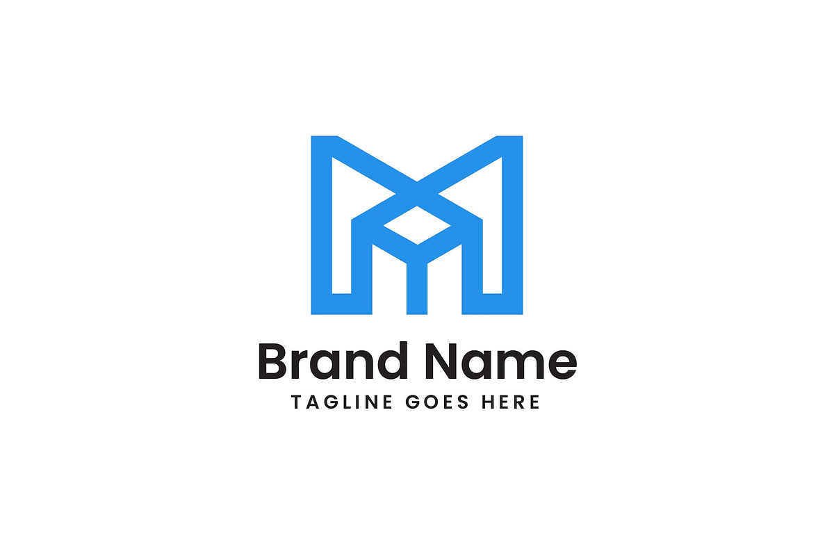 Letter M with Box Logo, a Branding & Logo Template by Evloxx Studio (Photo 1 of 3)