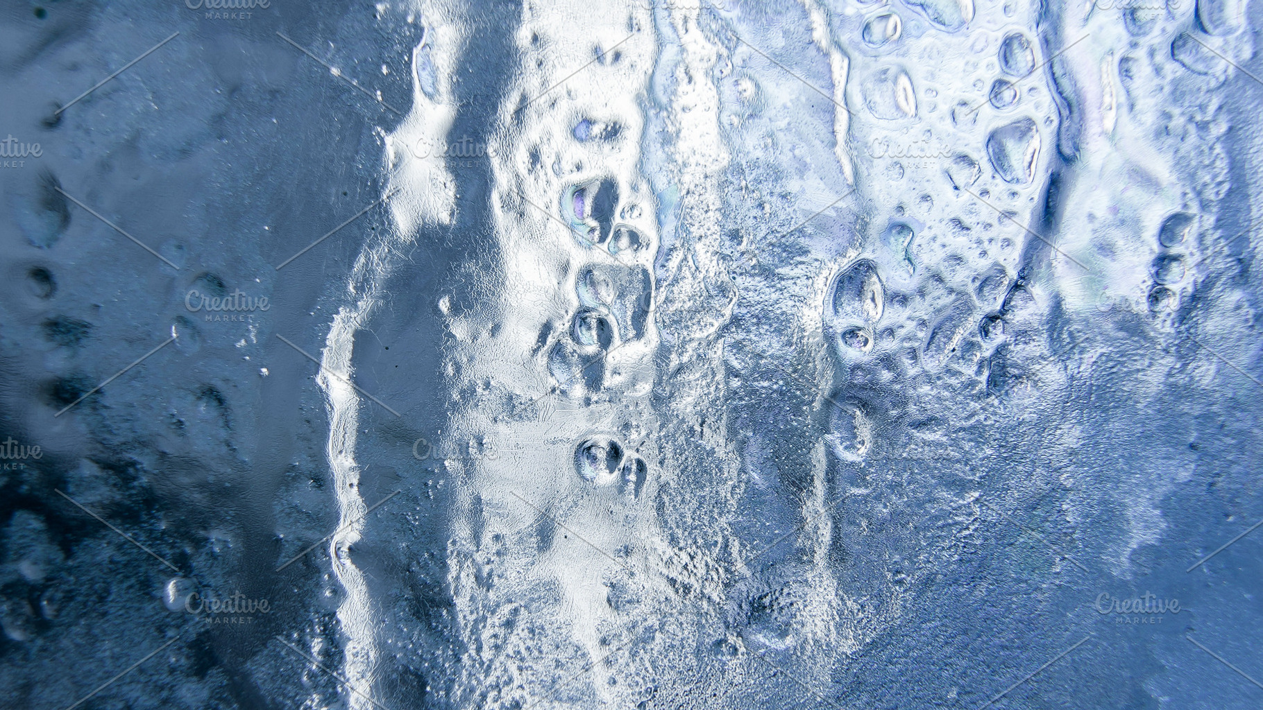 Frost forms on a glass window in win, an Abstract Photo by 1miromiro