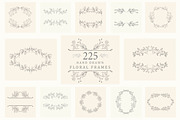 Hand drawn floral frames. Bundle., a Decorative Illustration by Designwork (Thumbnail 1 of 21)