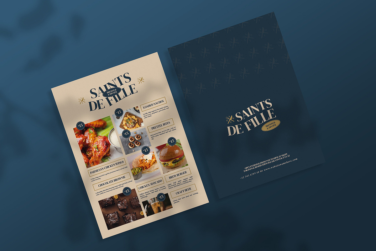 Brewpub - Restaurant Menu, a Print Template by StreaksideStd (Photo 2 of 2)