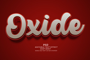 Oxide PSD 3D Editable Text Effect