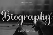 Biography, a Handwritten Font by InermediaSTUDIO (Thumbnail 1 of 7)