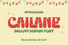 Cailane - Retro Groovy Display Font
