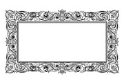 Vintage Rectangle Frame SVG Bundle, an Illustration by Designs_River (Thumbnail 2 of 31)