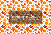 Story of Autumn Seamless Pattern, a Pattern Graphic by ItsReksita Pattern (Thumbnail 1 of 7)