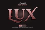 Lux Text Effect Rose Gold Style, a Layer Style Add-On by Mockmenot (Thumbnail 1 of 2)