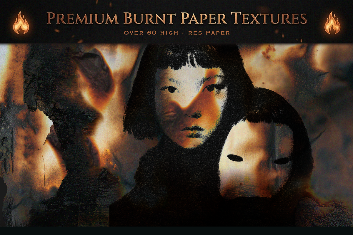 Burnt Paper Textures, a Texture Graphic by Digital Museum (Photo 2 of 5)