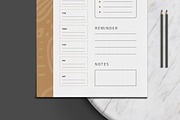 Daily And Weekly Planner Layout, a Stationery Template by MightyDesign (Thumbnail 3 of 8)